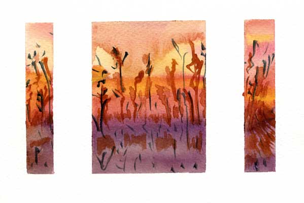 Savannah Sun Triptych